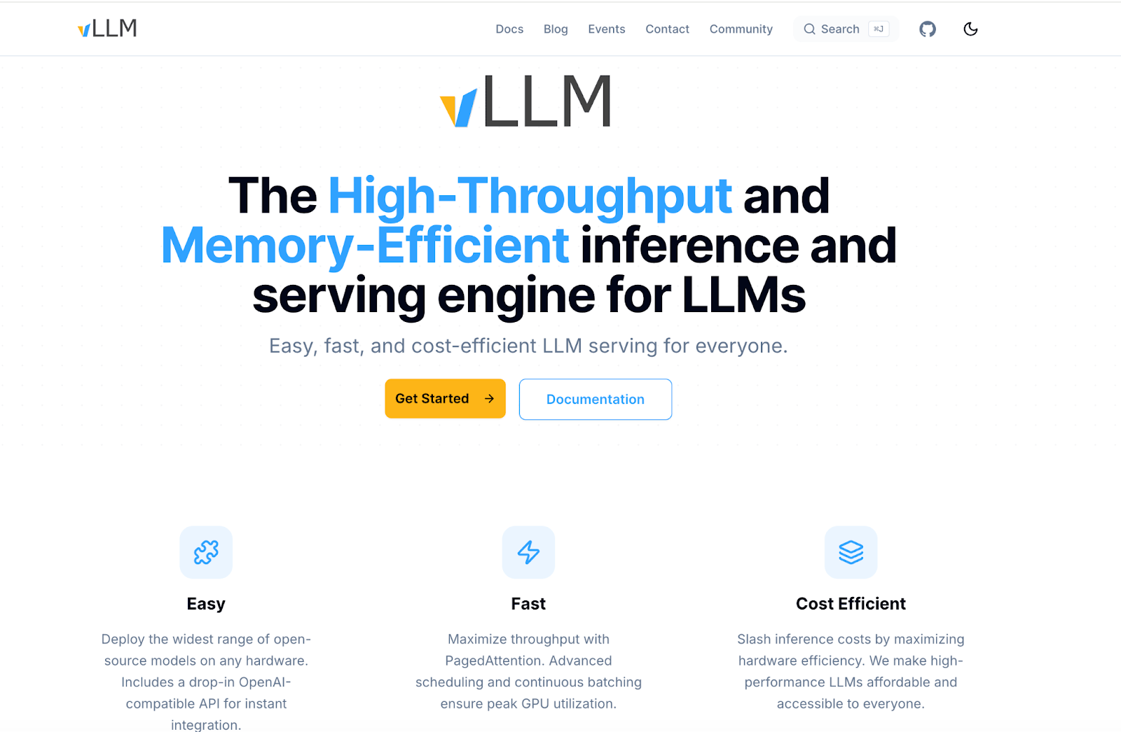 vLLM homepage
